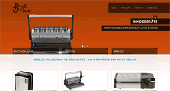 Desktop Screenshot of profioffice.de